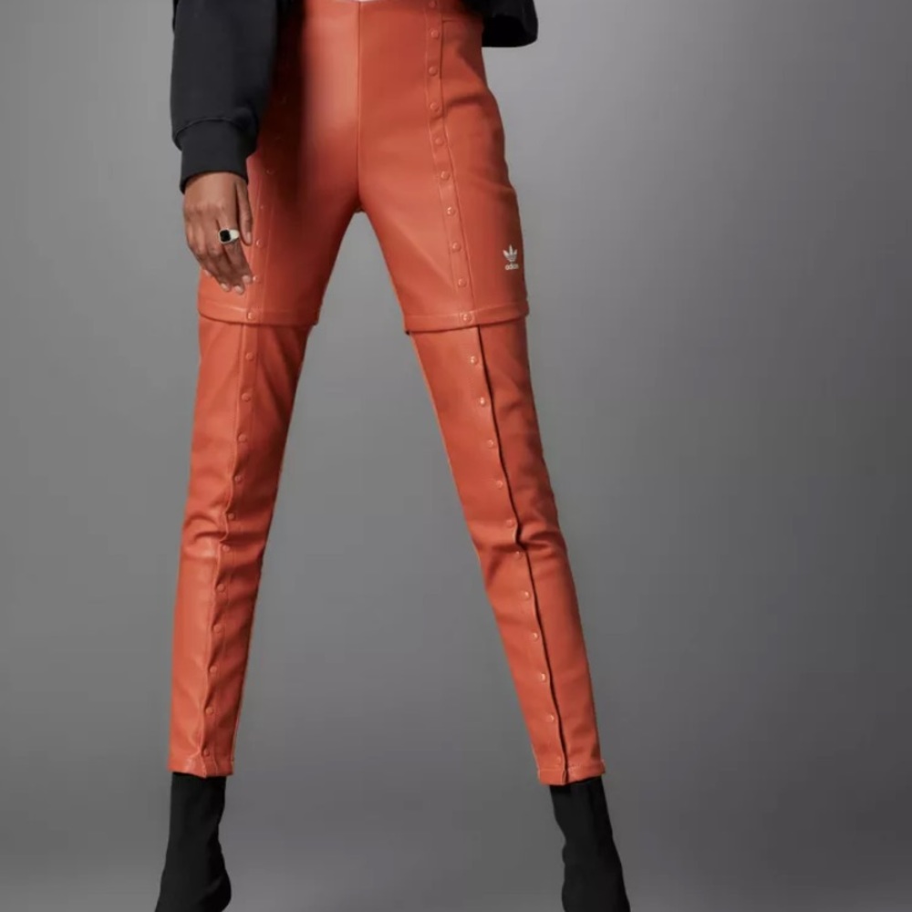 Adidas Faux leather pants